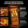 New Wave Toys Zoltar Speaks Mini Replica Fortune Teller Machine, Fully Animated 1/6 Scale with Card Dispenser, USB-C Rechargable view 2