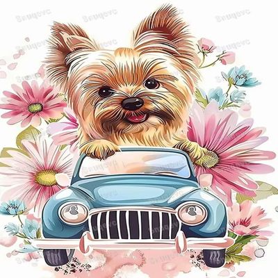 1000 Piece Flowering Yorkshire Wooden Jigsaw Puzzle, Challenging and Fun Activity - Interesting and Warm Art Adult Puzzles - Modern Home Decor Ideal Gifts (30x20inch)