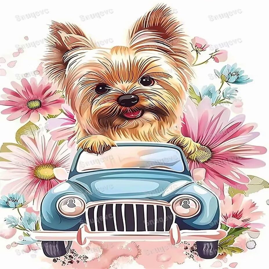 1000 Piece Flowering Yorkshire Wooden Jigsaw Puzzle, Challenging and Fun Activity - Interesting and Warm Art Adult Puzzles - Modern Home Decor Ideal Gifts (30x20inch)
