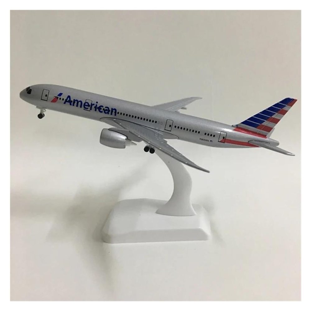 Scale Aircraft 20cm1:300 for American Airline Boeing 787 Plane Model Airplane Model Diecast Metal Aircraft Model Ornaments Suitable for Display