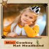 SGBETTER 4 Pack Mini Cowboy Hat Headband Western Cowboy Headband Small Cowgirl Hat Boppers for Adult Kids Masquerade Party Favors (Color Set 1) view 4