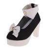 ToysCentral Basics Lovely Bowknot High Shoes /3 60cm Night Lolita Dolls Dress Up Accessories , Black view 1