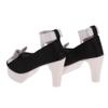 ToysCentral Basics Lovely Bowknot High Shoes /3 60cm Night Lolita Dolls Dress Up Accessories , Black view 4