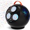 Bubble Machine for Kids Toddlers,45/360 Auto Rotatable Spherical Bubble Maker Toy with LED Light,Rechargeable Bubble Blower for 3 4 5 Year Old,Wedding Party Easter Birthday Gifts (Spherical Black) view 1