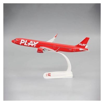 LIUSANGLIU Scale Aircraft 1:200 for A321NEO Iceland Play Air Model ABS Airplane Model Display Plane Model Decorative Souvenirs Suitable for Display