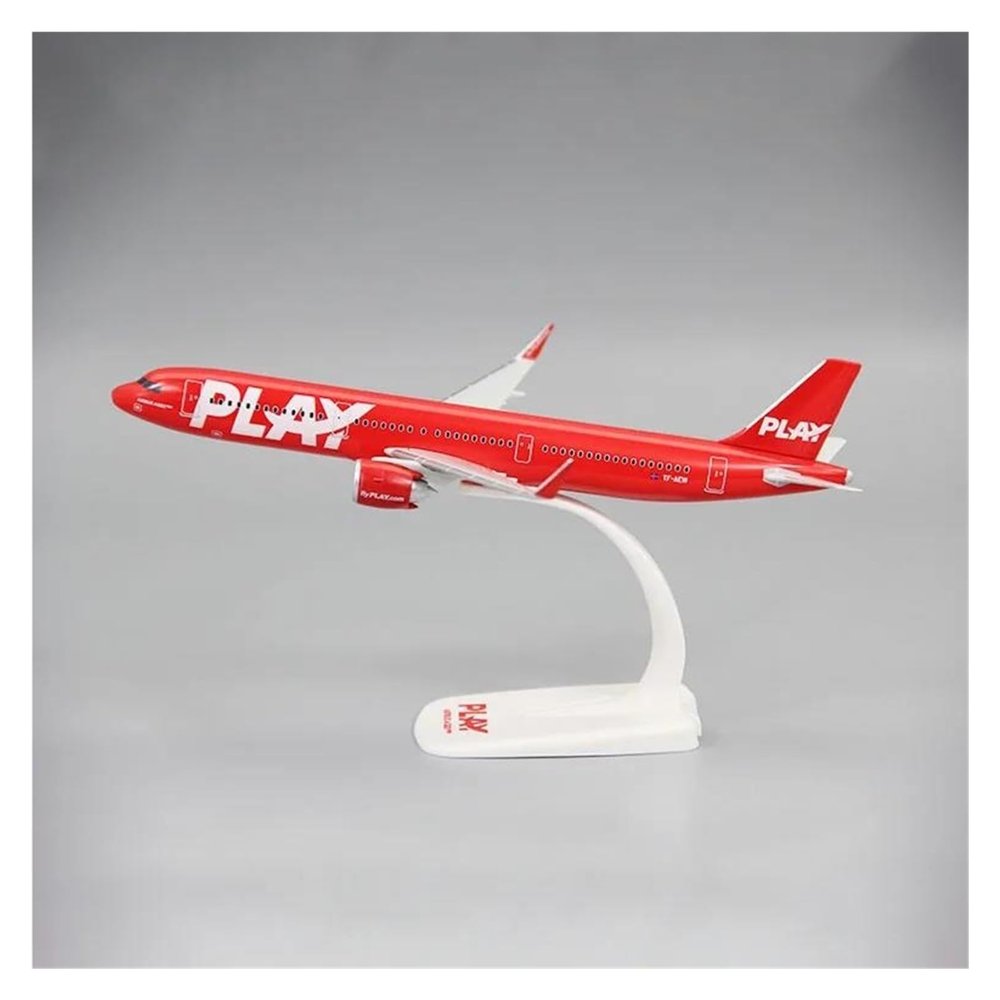 LIUSANGLIU Scale Aircraft 1:200 for A321NEO Iceland Play Air Model ABS Airplane Model Display Plane Model Decorative Souvenirs Suitable for Display