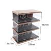ToysCentral Basics 1/64 Scale Diecast Model Car Display Case,Desktop Decoration Vehicle Garage Showcase for Toy Cars , 3 Tier, as described view 3
