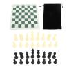 Gavigain Portable Travel Chess Set, Compact Folding Board, Scratch Resistant Pieces, Anti Skid Stability, PU Leather, Ideal for Beginners and Family Games view 1