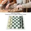 Gavigain Portable Travel Chess Set, Compact Folding Board, Scratch Resistant Pieces, Anti Skid Stability, PU Leather, Ideal for Beginners and Family Games view 3