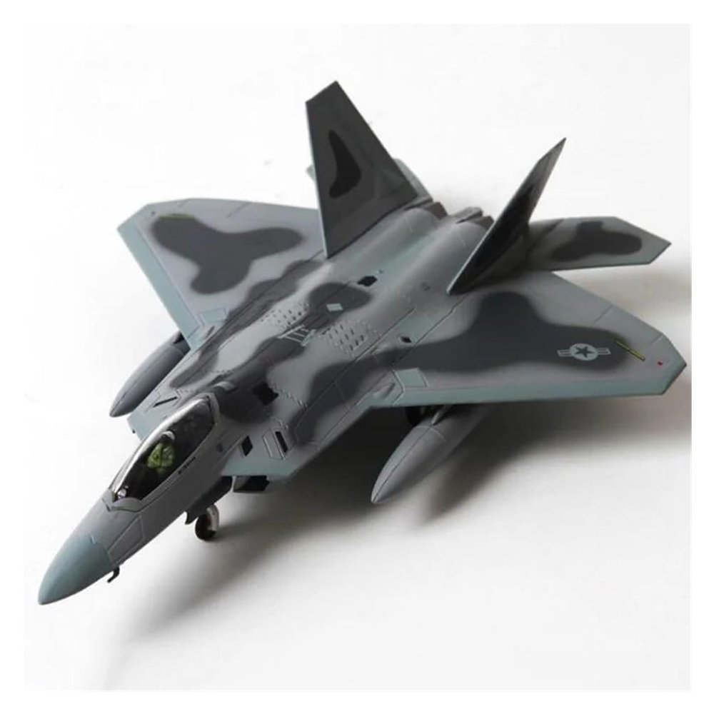 LIUSANGLIU Scale Aircraft 1/100 for U.S. American Navy Army F22 Fighter Model Simulated Scale Aircraft Model Aircraft Enthusiasts Suitable for Display
