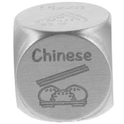 BRIGHTFUFU Stainless Steel Food Decision for Fun Meal Choices Small Metal for Dinner Decision Making for Parties