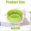 10Pcs Narrow Baby Bottle Caps Compatible with Dr Brown's, Medela, Ameda, Travel Bottle Caps Replacement Parts for Dr Brown, Storage Baby Bottle Lids with Sealing Gasket BPA Free Leak Proof (Green) view 2