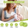 10Pcs Narrow Baby Bottle Caps Compatible with Dr Brown's, Medela, Ameda, Travel Bottle Caps Replacement Parts for Dr Brown, Storage Baby Bottle Lids with Sealing Gasket BPA Free Leak Proof (Green) view 4