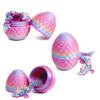 Flavery 3D Printed Dragon in Egg - Flexible Rainbow Crystal Dragon Inside, Colorful Fidget Toy, Birthday Gift, Desk Pet Figure - 12 Dragon (Candy Rainbow) view 2