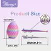 Flavery 3D Printed Dragon in Egg - Flexible Rainbow Crystal Dragon Inside, Colorful Fidget Toy, Birthday Gift, Desk Pet Figure - 12 Dragon (Candy Rainbow) view 4