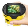 1000X Handheld Microscope for Kids 4K 2.0" Screen Rechargeable Mini Pocket Digital Microscopes w/Slides Kit Portable Edu Gift Age 4-6 8-12 Children Students (Yellow) view 1
