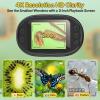1000X Handheld Microscope for Kids 4K 2.0" Screen Rechargeable Mini Pocket Digital Microscopes w/Slides Kit Portable Edu Gift Age 4-6 8-12 Children Students (Yellow) view 3