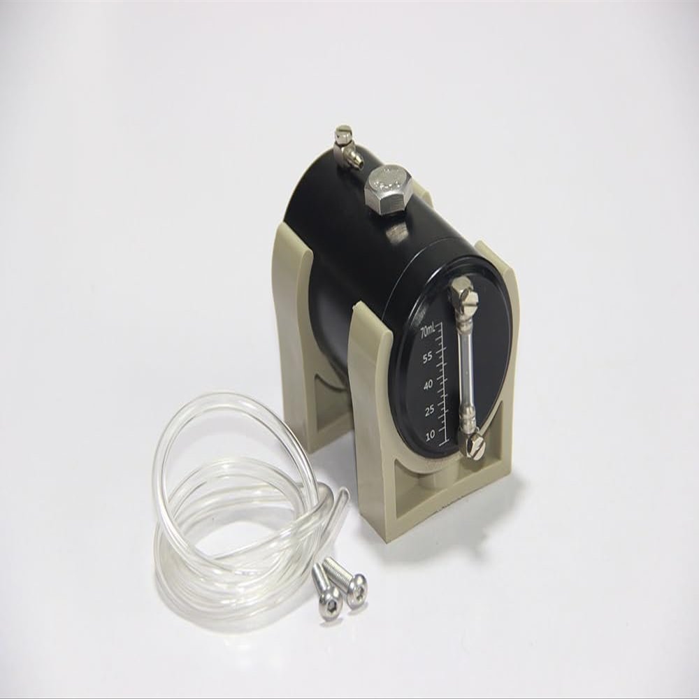 70ml Fuel Tank Metal with Oil Level Display for Petrol Engine DIY Remote Control Fuel Tank Hydraulic Excavator Car Boat Model(C)