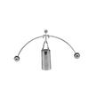 VICASKY Metal Swing Weightlifting Toy Creative Desktop Ornament for Home Office Decor Unique Stress Relief Fidget Desk Accessory Silver view 1