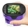 1000X Handheld Microscope for Kids 4K 2.0" Screen Rechargeable Mini Pocket Digital Microscopes w/Slides Kit Portable Edu Gift Age 4-6 8-12 Children Students (Purple) view 1