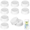 10Pcs Narrow Baby Bottle Caps Compatible with Dr Brown's, Medela, Ameda, Travel Bottle Caps Replacement Parts for Dr Brown, Storage Baby Bottle Lids with Sealing Gasket BPA Free Leak Proof (White) view 1