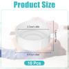 10Pcs Narrow Baby Bottle Caps Compatible with Dr Brown's, Medela, Ameda, Travel Bottle Caps Replacement Parts for Dr Brown, Storage Baby Bottle Lids with Sealing Gasket BPA Free Leak Proof (White) view 2