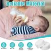 10Pcs Narrow Baby Bottle Caps Compatible with Dr Brown's, Medela, Ameda, Travel Bottle Caps Replacement Parts for Dr Brown, Storage Baby Bottle Lids with Sealing Gasket BPA Free Leak Proof (White) view 4