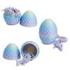 Flavery 3D Printed Dragon in Egg - Dino Egg with Flexible Crystal Dragon Inside, Colorful Fidget Toy, Birthday Gift, Desk Pet Figure - 12 Dragon (Mini Rainbow) view 2