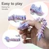 Flavery 3D Printed Dragon in Egg - Dino Egg with Flexible Crystal Dragon Inside, Colorful Fidget Toy, Birthday Gift, Desk Pet Figure - 12 Dragon (Mini Rainbow) view 3