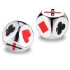 2pcs Trump Marker Dice, Metal Trump Dice for Card Games Trump Indicator Euchre Cube Trump Marker Poker Gift for Use with Euchre Pinochle Bridge Card Games(Silver) view 1