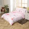 Happy Valentine's Day Duvet Cover Set Toddler Size,Pigeon Cartoon Animals Bedding Set(No Comforter),Love Balloon Quilt Cover for Kids Bedroom Decor,2 Pcs view 3