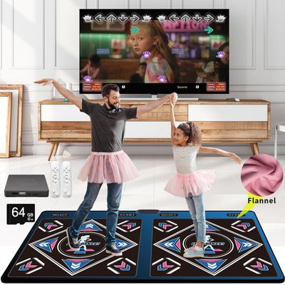 HDMI Dance Mat for Kids & Adults,899 Games,64GB,650 Songs,Flannel Surface