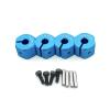 RC Upgrade Accessories for Traxxas for Tamiya for Axial for SCX10 900461 D90 1/10 RC Crawler Car 4pcs 8/9/10/11/12MM Thickness Aluminum Wheel Hex Nut Drive Hubs(Blue,10mm) view 1