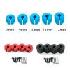 RC Upgrade Accessories for Traxxas for Tamiya for Axial for SCX10 900461 D90 1/10 RC Crawler Car 4pcs 8/9/10/11/12MM Thickness Aluminum Wheel Hex Nut Drive Hubs(Blue,10mm) view 2