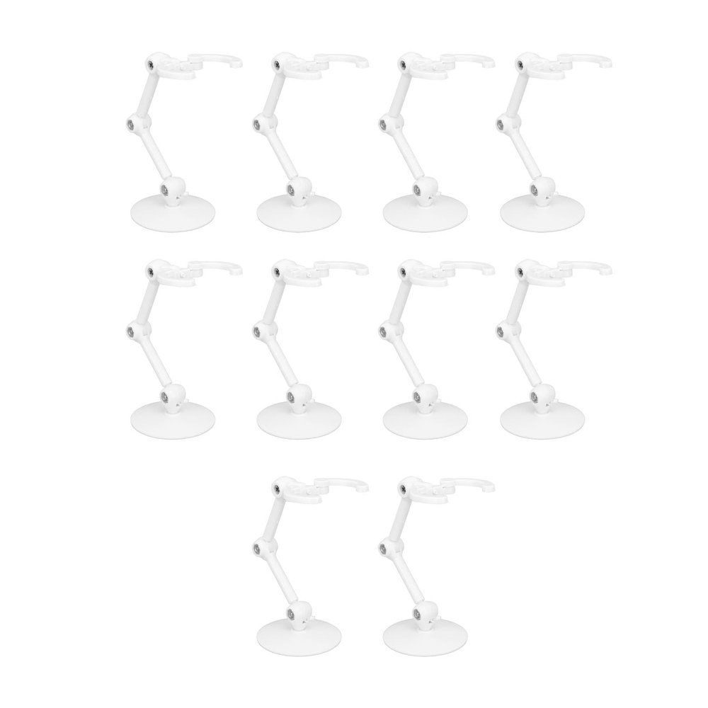 10 Set Action Figure Holder, Home Decor Assembly Excellent Stability Multifunctional Figure Model Stand (plastic 2)