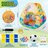 5-in-1 Kids Play Pop Up Tent with Bean Bag Toss Game Outdoor Toys, Tic Tac Toe, Dartboard,Soccer, Basketball, Carnival Outside Combo Set for Backyard Beach Lawn Party Fun, Birthday Gift for Boys Girls view 3