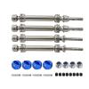 RC Upgrade Accessories for Slash for Rustler for Stampede for VXL 4X4 4WD 1/10 Front and Rear Drive Shaft Spline CVD 110-150MM RC Car Upgrade Parts(Silver,1 Set (4pcs)) view 1