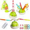 3 in 1 Musical Jump, Toss Ring Game and Stomping Launch Rocket with Storage Bag, Remote Control Outdoor Toys for Kids 3-6 Exercise Jump Gross Motor for Toddlers Indoor/Yard Game Gift for Boys Girl 4-8 view 1