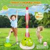 3 in 1 Musical Jump, Toss Ring Game and Stomping Launch Rocket with Storage Bag, Remote Control Outdoor Toys for Kids 3-6 Exercise Jump Gross Motor for Toddlers Indoor/Yard Game Gift for Boys Girl 4-8 view 4