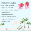 2 Pack Arm Floaties for Kids - Cute Cartoon Inflatable Pool Arm Floaties Swim Rings, PVC Arm Bands Floater Sleeves for Toddlers Children 3-5-6-12 Years (Watermelon) (Strawberry) view 2