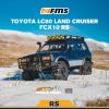 EAZYRC FMS FCX10 1/10 RC Crawler LC80 PRO V2-Official Toyota Licensed,High-Performance Brushless RC Crawler 4X4,Two Speed Transmission,Metal Chassis,Realistic LED Lights,RC Car for Adults (Blue) view 2