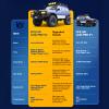 EAZYRC FMS FCX10 1/10 RC Crawler LC80 PRO V2-Official Toyota Licensed,High-Performance Brushless RC Crawler 4X4,Two Speed Transmission,Metal Chassis,Realistic LED Lights,RC Car for Adults (Blue) view 3