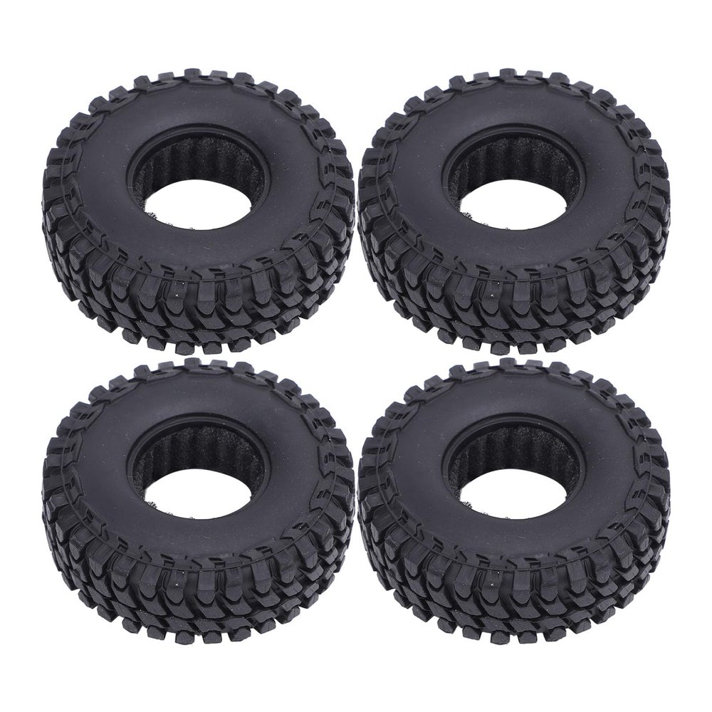 1.0in RC Crawler Car Rubber Tires Replacement RC Car Tires for SCX24 1/24 1/18 Climbing Car Parts