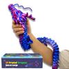 35.4in Large 3D Printed Dragon Toy with Gift Box - Flexible Articulated Dragon Action Figure for Creative Play or Desk Decor Display - Unique Gift for Kids & Stress Relief Toys Adults (Laser Purple) view 2