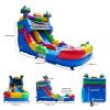 Hapcap Hapcap PVC Semi Commercial Water Slide for Big Kids or Adults,Bounce House Water Slide with Shallow Pool,for Outdoor Backyard (Without Blower) view 3