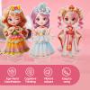 kaimenhong 4 Pcs Magnetic Dress Up Dolls, Magnetic Paper Dolls, Princess Magnet Stickers Book with Adorable Outfits, DIY Magnetic Paper Dolls for Girls Ages 4-10 Learning Created Imagine Set view 2