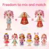 kaimenhong 4 Pcs Magnetic Dress Up Dolls, Magnetic Paper Dolls, Princess Magnet Stickers Book with Adorable Outfits, DIY Magnetic Paper Dolls for Girls Ages 4-10 Learning Created Imagine Set view 3