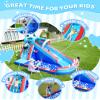 AirMyFun Bounce House, Sharks Theme Inflatable Bouncy House with Slide, Kids Bounce House Water Park with Slides Bouncer Castle with Splash Pool, Climbing Wall, Ball Shooting view 4