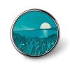 Teal Blue Button Maker Supplies 1 Inch Aluminium Alloy Design Button Badge Small Round Name Badge Magnets Button Pin Badges Kit for Crafts view 1