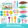 Carolart Sensory Bin,Ice Cream and Cakes Sensory Kit,Kids Play Sand Kit,Sandbox with Sensory Sand Girls and Boys,Sensory Toys for Kids 3 4 5 6 Year Old view 2